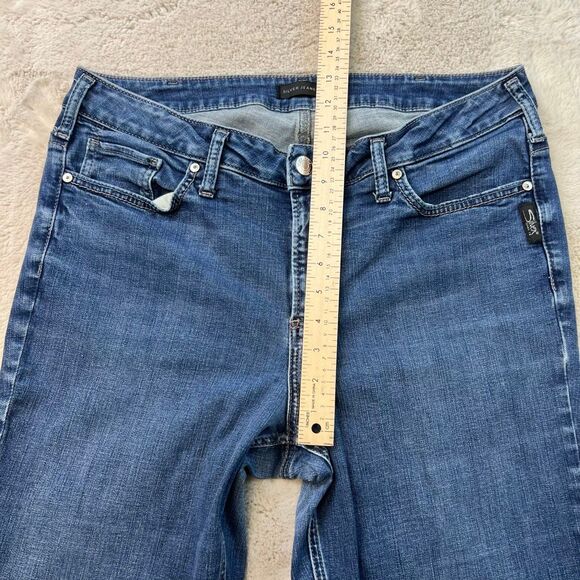 Silver Jeans Avery Slim Boot Jeans Womens Size 14x33 Stretch Pants Inseam 31" - Picture 3 of 9